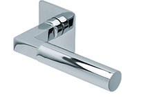 scoop flache lösungen türdrücker form 1016 in edelstahl poliert auf flacher quadratrosette