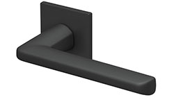 scoop formspiele türdrücker form 8050 in black satin auf quadratrosette