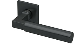 scoop formspiele türdrücker form 8080 in black satin auf quadratrosette