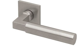 scoop formspiele türdrücker form 8080 in nickel satin auf quadratrosette