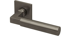 scoop formspiele türdrücker form 8080 in titanium matt auf quadratrosette