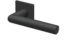 scoop formspiele türdrücker form 8106 in black satin auf quadratrosette