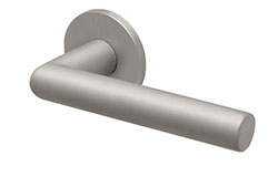 scoop formspiele türdrücker form 8106 in nickel satin auf rundrosette