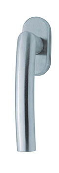 scoop fenstergriffe form 1003 edelstahl matt auf ovalrosette