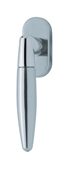 scoop fenstergriffe form 1007 edelstahl matt auf ovalrosette