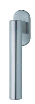 scoop fenstergriffe form 1011 edelstahl matt auf ovalrosette