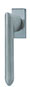 scoop fenstergriffe form 1021 edelstahl matt auf eckiger rosette