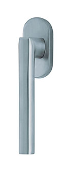 scoop fenstergriffe form 1027 edelstahl matt auf ovalrosette
