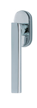 scoop fenstergriffe form 1027 edelstahl poliert auf ovalrosette
