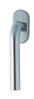 scoop fenstergriffe form 1100 edelstahl matt auf ovalrosette