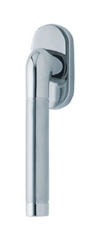 scoop fenstergriffe form 1101 edelstahl poliert auf ovalrosette