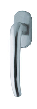 scoop fenstergriffe form 1103 edelstahl matt auf ovalrosette