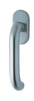 scoop fenstergriffe form 1104 edelstahl matt auf ovalrosette