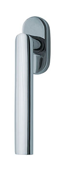scoop fenstergriffe form 1106 edelstahl poliert auf ovalrosette