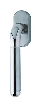 scoop fenstergriffe form 1173 edelstahl matt auf ovalrosette