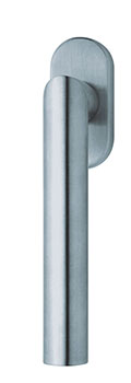 scoop fenstergriffe form 2106 edelstahl matt auf ovalrosette