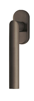 scoop formspiele fenstergriffe form 8106 in titanium matt auf ovalrosette