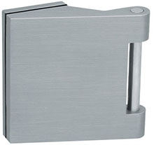 scoop glastürbeschläge glastürband dreiteilig in chrom matt