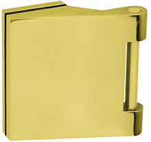 scoop glastürbeschläge glastürband dreiteilig in messing poliert