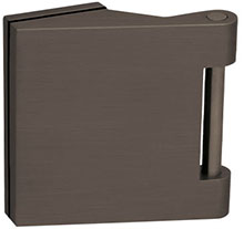 scoop glastürbeschläge glastürband dreiteilig in titanium matt