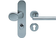 scoop sicherheit tresor griffknopf und pz halbgarnitur in edelstahl matt mit kernziehschutz